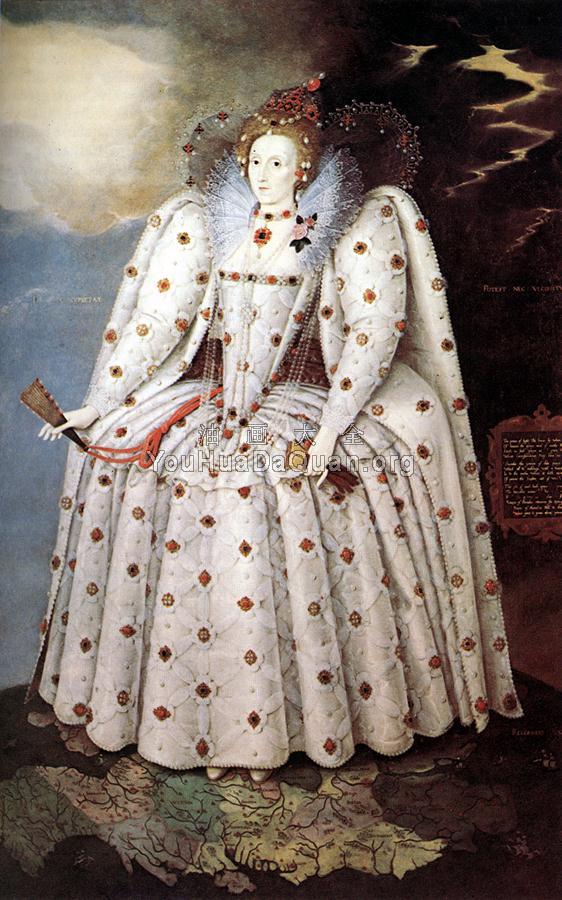 Portrait of Queen Elisabeth I - 马库斯·il·乔凡·吉尔哈特